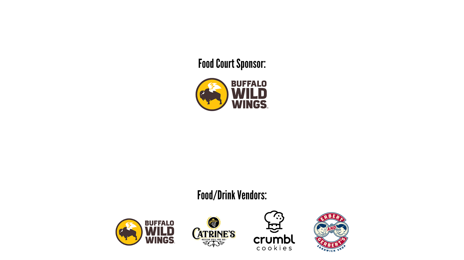 List of Sponsors for the Men's Event