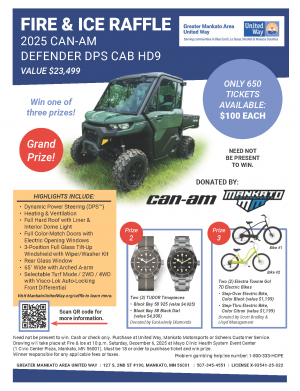 2025 Fire & Ice Raffle Flyer