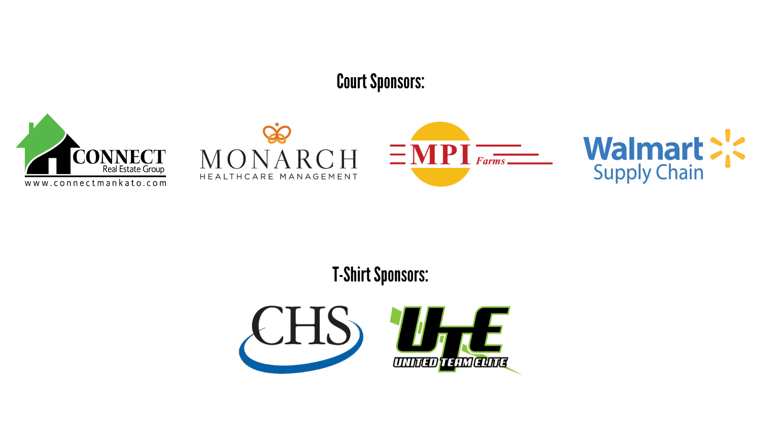 List of sponsors for Human Foosball