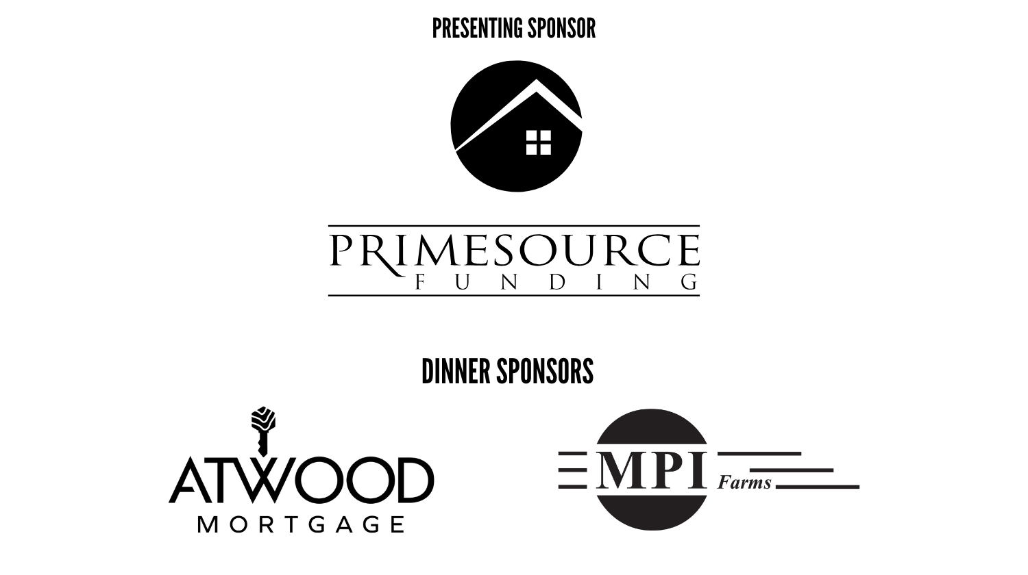 List of sponsors for the 10th annual Fire & Ice Ball